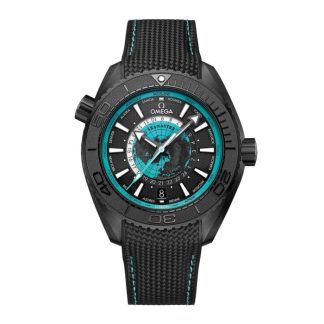 Omega Seamaster Planet Ocean 600M 45,5 mm Zegarek męski Czarna ceramika na gumowym pasku Niebieski O21592462201006