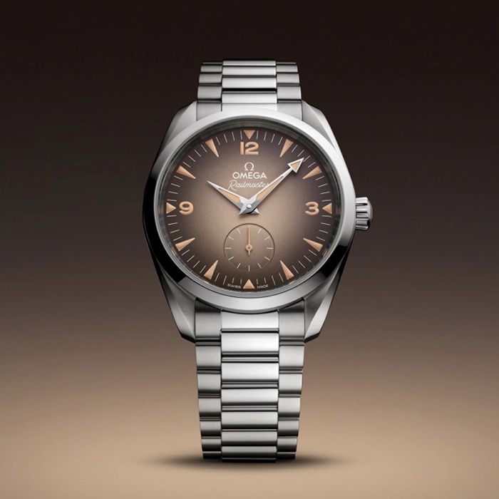 Omega Seamaster Railmaster 38mm Zegarek Męski Brązowy O23510382013001 - obrazek 4