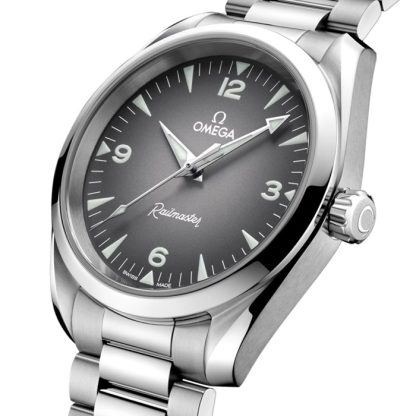 Omega Seamaster Railmaster 38mm Zegarek Męski Szary O23510382006001 - obrazek 3