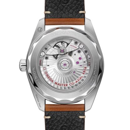 Omega Seamaster Railmaster 38mm Zegarek męski Brązowa skóra O23512382013001 - obrazek 2