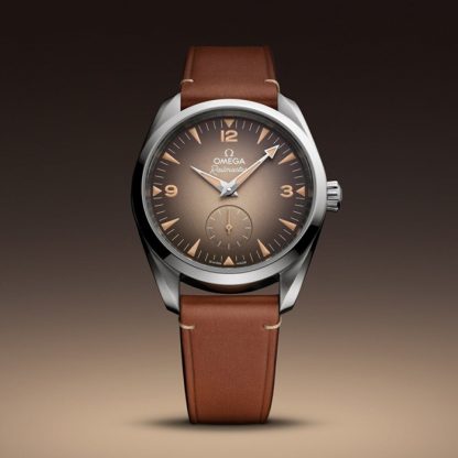 Omega Seamaster Railmaster 38mm Zegarek męski Brązowa skóra O23512382013001 - obrazek 4