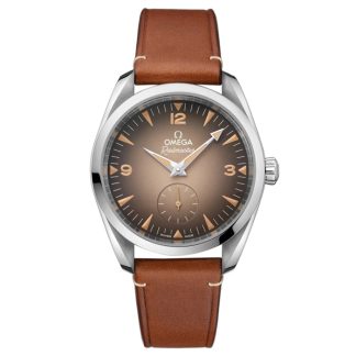 Omega Seamaster Railmaster 38mm Zegarek męski Brązowa skóra O23512382013001