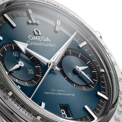 Omega Speedmaster 57 Co-Axial Master Chronometer Chronograph 40.5mm Zegarek męski Niebieski O33210415103001 - obrazek 4