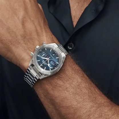 Omega Speedmaster 57 Co-Axial Master Chronometer Chronograph 40.5mm Zegarek męski Niebieski O33210415103001 - obrazek 5