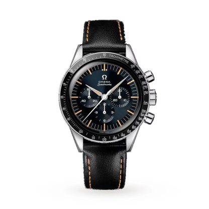 Omega Speedmaster Anniversary Series 40mm Zegarek męski Niebiesko-czarny skórzany pasek O31032405006001