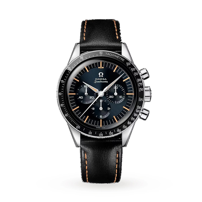 Omega Speedmaster Anniversary Series 40mm Zegarek męski Niebiesko-czarny skórzany pasek O31032405006001