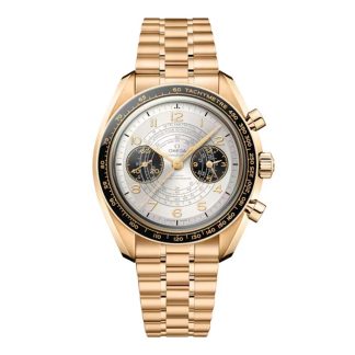 Omega Speedmaster Chronoscope Paris 2024 Olympics 43mm Zegarek męski Moonshine Gold O52260435102001