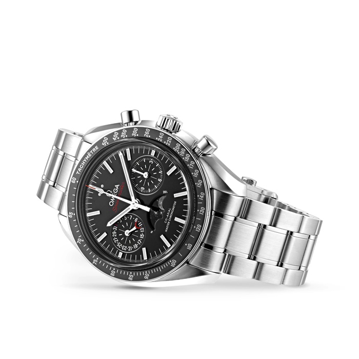 Omega Speedmaster Mens 44.25mm Co-Axial Automatic Moonphase Watch O30430445201001 - obrazek 2