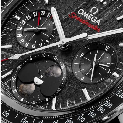 Omega Speedmaster Moonphase 43mm Zegarek Męski Stalowy Czarny O30430435201001 - obrazek 4