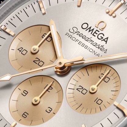 Omega Speedmaster Moonwatch Professional 42mm Zegarek męski Moonshine Gold O31020425002001 - obrazek 3
