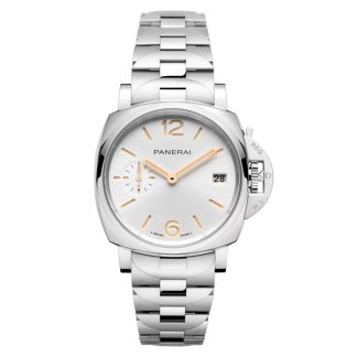 Panerai Luminor Due 38mm Zegarek damski biały PAM01508