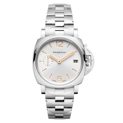 Panerai Luminor Due 38mm Zegarek damski biały PAM01508