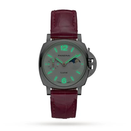 Panerai Luminor Due Luna Moonphase 38mm Zegarek damski różowy PAM01180 - obrazek 2