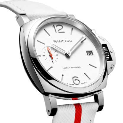 Panerai Luminor Due Luna Rossa 38mm Zegarek damski biały PAM01378 - obrazek 2