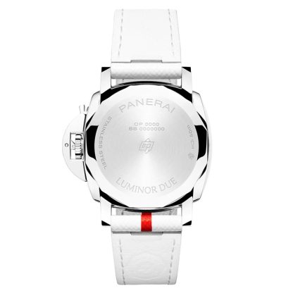 Panerai Luminor Due Luna Rossa 38mm Zegarek damski biały PAM01378 - obrazek 4