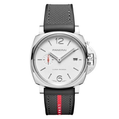 Panerai Luminor Due Luna Rossa 42mm Zegarek Męski Biały PAM01381