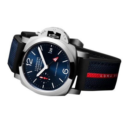 Panerai Luminor Quaranta BiTempo Luna Rossa 40mm Zegarek męski Niebieski PAM01404 - obrazek 3
