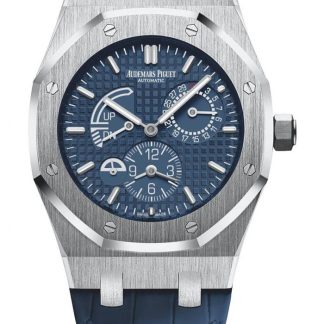 Replika Audemars Piguet Royal Oak Dual Time Blue 26124ST.OO.D018CR.01