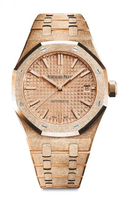 Replika Audemars Piguet Royal Oak Frosted Gold Selfwinding Gold 15454OR.GG.1259OR.03