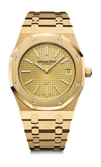 Replika Audemars Piguet Royal Oak Jumbo Extra-Thin Gold 15202BA.OO.1240BA.02