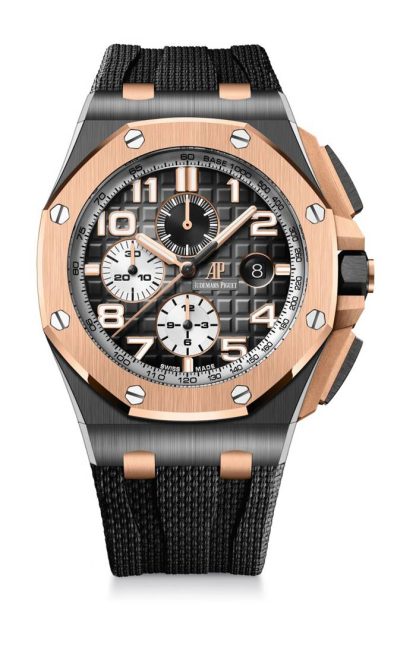 Replika Audemars Piguet Royal Oak Offshore Chronograph Automatyczny Szary 26405NR-OO-A002CA-01
