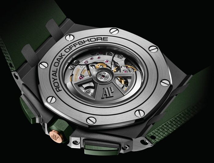 Replika Audemars Piguet Royal Oak Offshore Chronograph Automatyczny Zielony 26405CE-OO-A056CA-01 - obrazek 2
