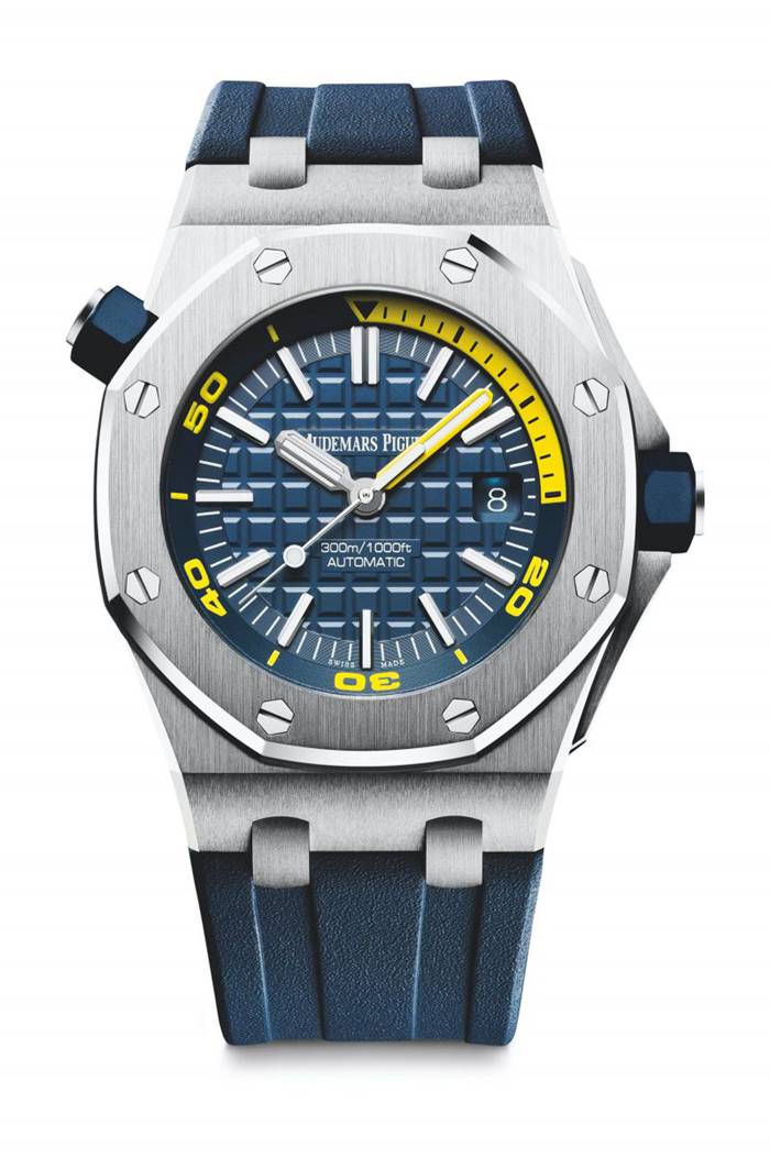 Replika Audemars Piguet Royal Oak Offshore Diver Blue 15710ST.OO.A027CA.01