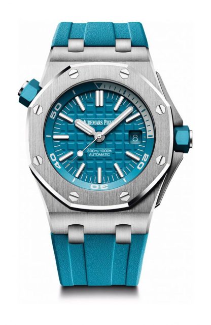 Replika Audemars Piguet Royal Oak Offshore Diver Niebieski 15710ST.OO.A032CA.01
