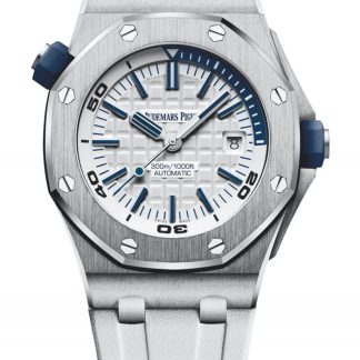 Replika Audemars Piguet Royal Oak Offshore Diver White 15710ST.OO.A010CA.01