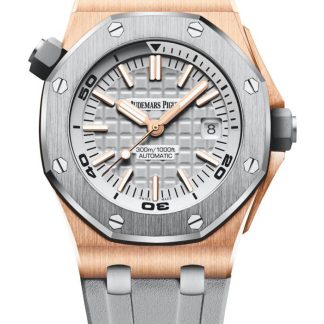 Replika Audemars Piguet Royal Oak Offshore Diver szary 15711OI.OO.A006CA.01