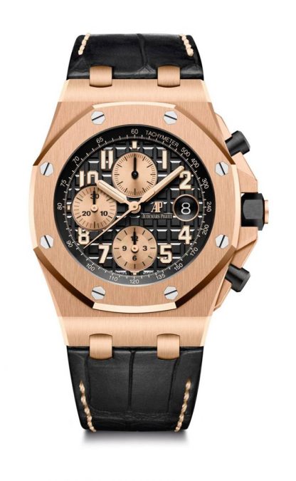 Replika Audemars Piguet Royal Oak Offshore Selfwinding Chronograph Black Gold 26470OR.OO.A002CR.02