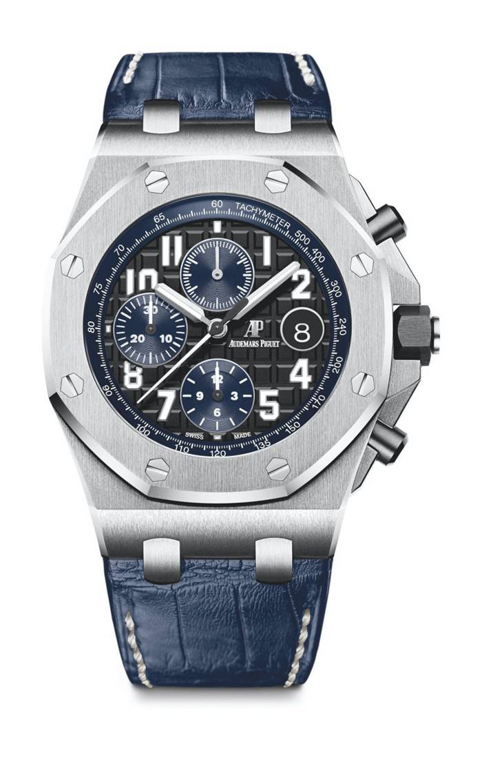 Replika Audemars Piguet Royal Oak Offshore Selfwinding Chronograph Blue 26470ST.OO.A028CR.01