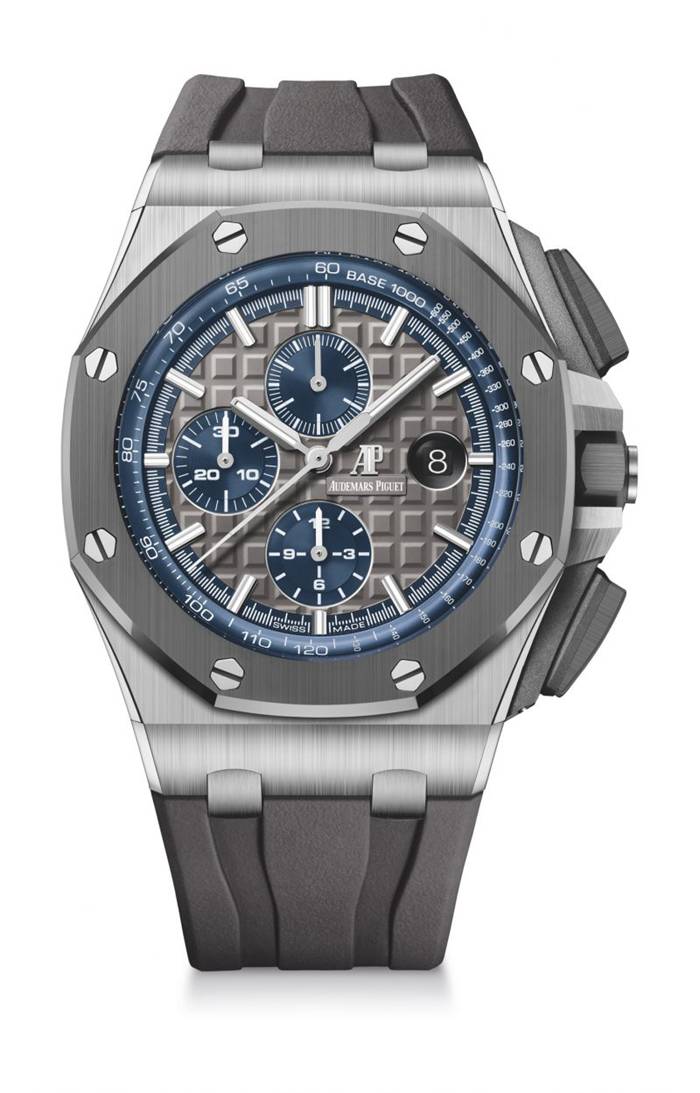 Replika Audemars Piguet Royal Oak Offshore Selfwinding Chronograph szary 26400IO.OO.A004CA.02