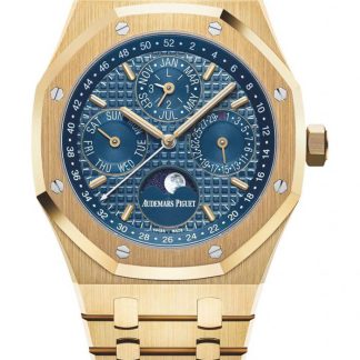 Replika Audemars Piguet Royal Oak Perpetual Calendar Blue 26574BA.OO.1220BA.01