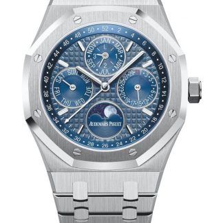 Replika Audemars Piguet Royal Oak Perpetual Calendar Blue 26574ST.OO.1220ST.02