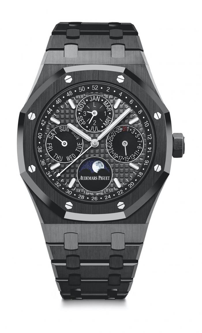 Replika Audemars Piguet Royal Oak Perpetual Calendar szary 26579CE.OO.1225CE.01