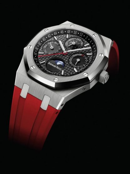 Replika Audemars Piguet Royal Oak Perpetual Calendar szary 26609TI.OO.1220TI.01 - obrazek 4