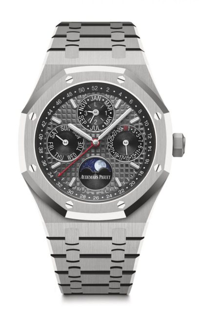 Replika Audemars Piguet Royal Oak Perpetual Calendar szary 26609TI.OO.1220TI.01