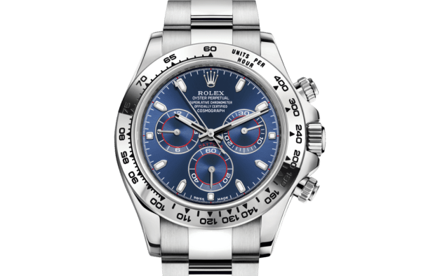 Replika Rolex Cosmograph Daytona Oyster 40 mm białe złoto 116509