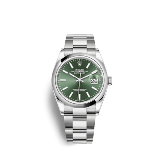 Replika Rolex Datejust 126200 36mm Miętowy zielony Oyster