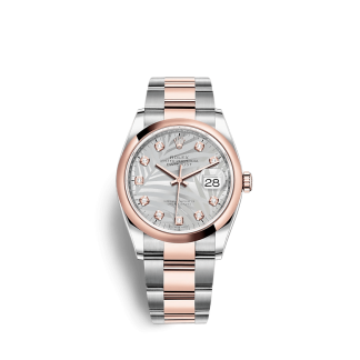 Replika Rolex Datejust 126201 36mm Srebrny Oyster