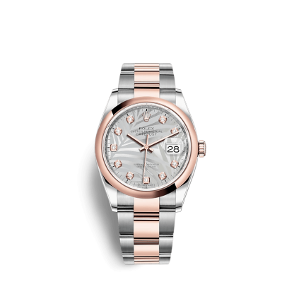 Replika Rolex Datejust 126201 36mm Srebrny Oyster