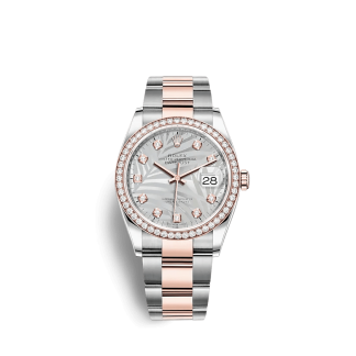 Replika Rolex Datejust 126281RBR 36mm Srebrny