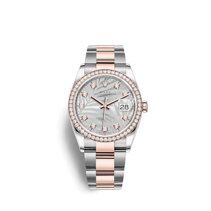 Replika Rolex Datejust 126281RBR 36mm Srebrny