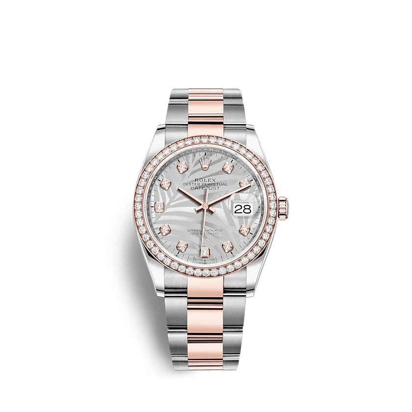 Replika Rolex Datejust 126281RBR 36mm Srebrny