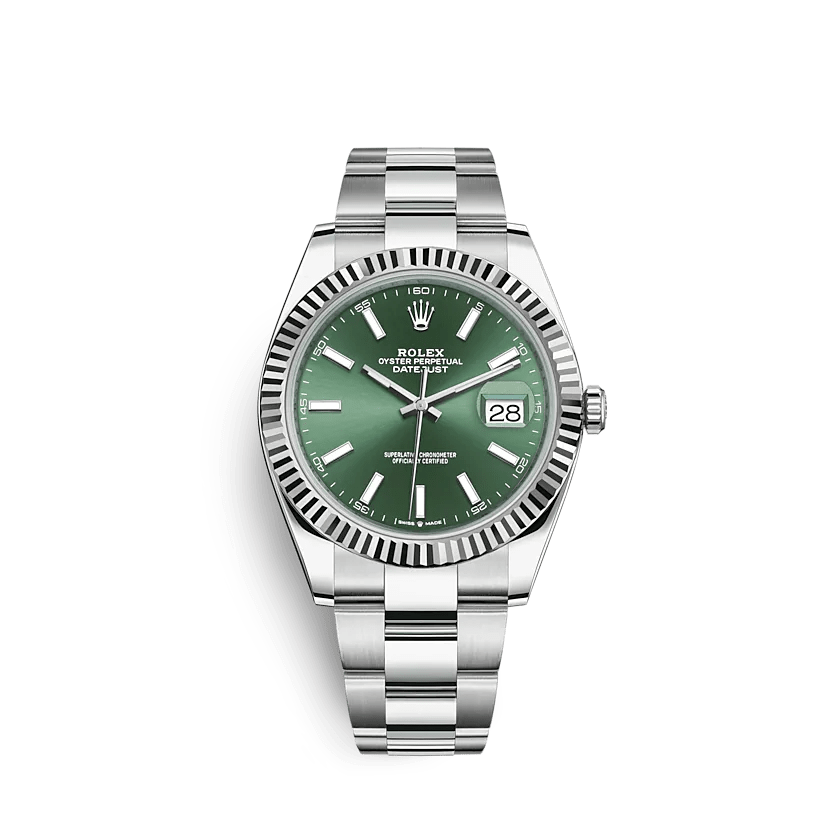 Replika Rolex Datejust 126334 41mm Miętowa zieleń