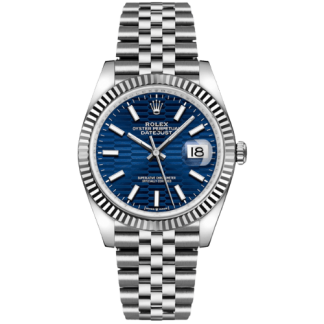Replika Rolex Datejust Blue Fluted Motif Dial 36mm 126234 Jubilee