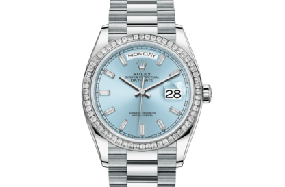 Replika Rolex Day-Date 36 Oyster 36 mm platyna i diamenty 128396TBR