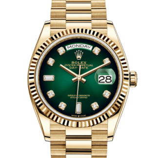 Replika Rolex Day-Date 36 Oyster 36 mm żółte złoto 128238