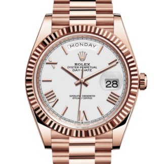 Replika Rolex Day-Date 40 Oyster 40 mm Everose gold 228235